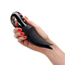 Stimulator clitoris FUN FACTORY Volta, 12 funcții de vibrație, design ergonomic cu 2 capete vibratoare, culoare negru
