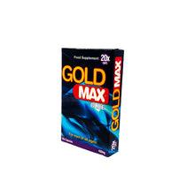 Capsule GOLD MAX Blue, pentru potență masculină, erecții susținute și libido stimulat - 20 bucăți