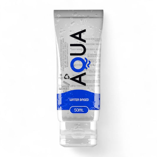 Lubrifiant AQUA Water Based, pe bază de apă, textură mătăsoasă, testat dermatologic, 50 ml