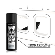 Lubrifiant anal BLACK HOLE, cu acid hialuron, textura groasa, relaxant, pe baza de apa, 100 ml