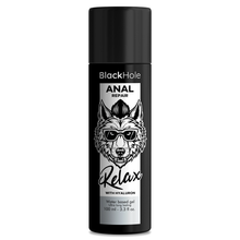 Lubrifiant anal BLACK HOLE, cu acid hialuron, textura groasa, relaxant, pe baza de apa, 100 ml