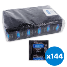 Prezervative groase PASANTE EXTRA THICK, cu lubrifiant suplimentar, 1 cutie x 144 buc