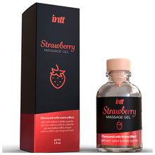 Gel INTT STRAWBERRY, efect 4 in 1 - masaj erotic, sex oral, excitare si cresterea libidoului, lubrifiant, cu efect de incalzire, 30 ml