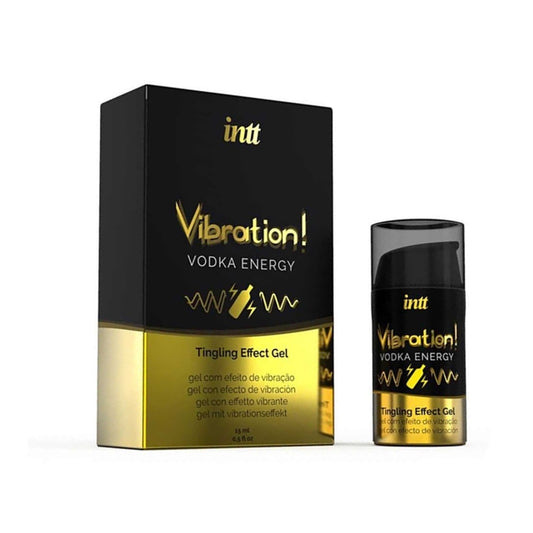 Gel INTT Vibration! VODKA ENERGY, pentru stimulare si excitare, cu efect de incalzire,Unisex,15 ml