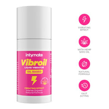 Ulei intim INTYMATE Vibroil - Liquid Vibrator, cu efect de furnicături, pentru stimularea clitorisului și orgasm intens, 15 ml