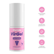Gel intim INTYMATE VirGel Tightening, pentru strâmtarea vaginului și lubrifiere, formulă naturală, 30 ml