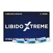 Capsule LIBIDO EXTREME Dark Blue 2.0, pentru erecții puternice și de durată, cu maca și ginseng coreean, 6 buc