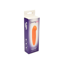 Vibrator LovingJoy - Mini G-Spot Orange, pentru stimulare interna si externa, 12.5 cm