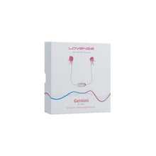 Cleme pentru sani LOVENSE - GEMINI, cu vibratii si control prin aplicatie, culoarea roz, 14 cm