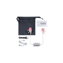 Cleme pentru sani LOVENSE - GEMINI, cu vibratii si control prin aplicatie, culoarea roz, 14 cm