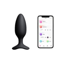 Plug anal LOVENSE - HUSH 2, control prin aplicatie, cu 10 functii de vibrare, 4.45 cm, culoarea negru(mediu)