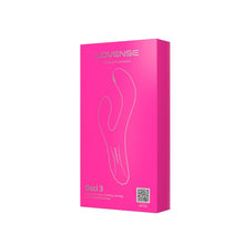 Vibrator rabbit LOVENSE Osci 3, cu stimulator dublu, control prin aplicație, funcție de încălzire, funcții de vibrație nelimitate, roz