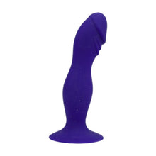 Dildo LOVING JOY 6” Silicone Dildo, bază cu ventuză pentru fixare, compatibil cu ham strap-on, lungime 15 cm, albastru