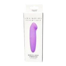 Vibrator LovingJoy - Mini G-Spot Lavender, pentru stimulare interna si externa, 12.5 cm