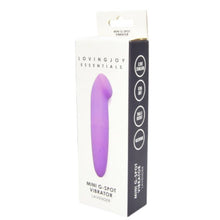 Vibrator LovingJoy - Mini G-Spot Lavender, pentru stimulare interna si externa, 12.5 cm