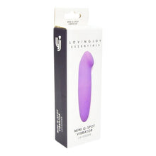 Vibrator LovingJoy - Mini G-Spot Lavender, pentru stimulare interna si externa, 12.5 cm
