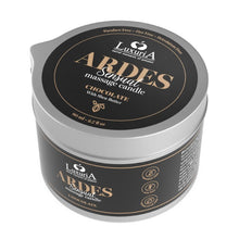 Lumânare pentru masaj LUXURIA Ardes Sensual - Chocolate, cu unt de shea, aromă de ciocolată, 80 ml