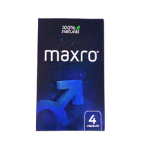 Capsule MAXRO, pentru imbunatatirea performantelor sexuale, cresterea apetitului sexual si erectie, pentru barbati, 4 buc