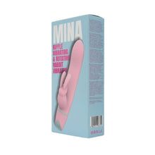 Vibrator rabbit LovingJoy MINA RIPPLE, din silicon, cu funcție de rotație, 5 funcții de vibrație, rezistent la apă, culoare roz(N12561)