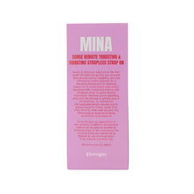 Vibrator dublu MINA Surge Remote, strap-on fără ham, control prin telecomandă, 3 funcții de penetrare automată, 23.8 cm, negru