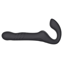 Vibrator dublu MINA Surge Remote, strap-on fără ham, control prin telecomandă, 3 funcții de penetrare automată, 23.8 cm, negru