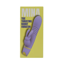 Vibrator rabbit LovingJoy MINA TIDE, din silicon, cu funcție de penetrare, 5 funcții de vibrație, rezistent la apă, culoare mov(N12560)