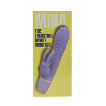 Vibrator rabbit LovingJoy MINA TIDE, din silicon, cu funcție de penetrare, 5 funcții de vibrație, rezistent la apă, culoare mov(N12560)