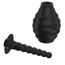 Dus anal MR PLAY - Super Power BLKM7, din cauciuc, capacitate de 330 ml, negru