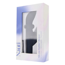 Vibrator Nauti - Silicone Rabbit, cu 10 functii de vibrare si stimularea clitorisului, 16.5 cm, albastru