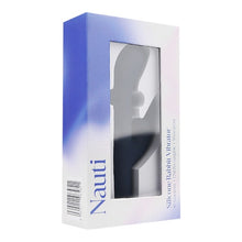 Vibrator Nauti - Silicone Rabbit, cu 10 functii de vibrare si stimularea clitorisului, 16.5 cm, albastru