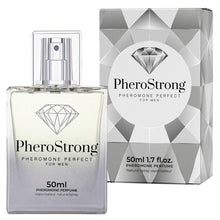 Parfum cu feromoni PHEROSTRONG Perfect, pentru bărbați, note de piper roz, ananas și vanilie, 50 ml (gri)
