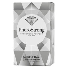 Parfum cu feromoni PHEROSTRONG Perfect, pentru bărbați, note de piper roz, ananas și vanilie, 50 ml (gri)