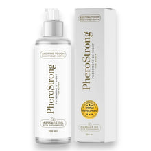 Ulei de masaj cu feromoni PHEROSTRONG Pheromone By Night For Women, pentru femei, note de pere și piper roz, 100 ml (alb)