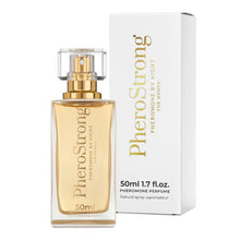 Parfum cu feromoni PHEROSTRONG By Night For Women, pentru femei, note de pere, piper roz și iasomie, 50 ml