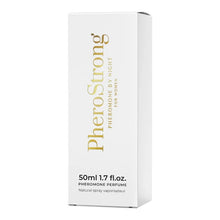 Parfum cu feromoni PHEROSTRONG By Night For Women, pentru femei, note de pere, piper roz și iasomie, 50 ml