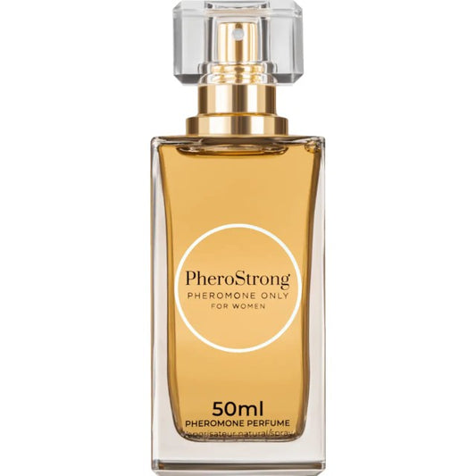 Parfum cu feromoni PHEROSTRONG Only For Women, pentru femei, note de iasomie, zmeură și boabe de tonka, 50 ml
