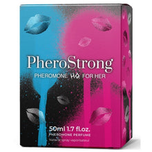 Parfum cu feromoni PHEROSTRONG HQ, pentru femei, note de floare de portocal, iasomie și vanilie de Madagascar, 50 ml