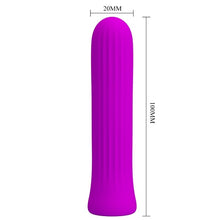 Stimulator clitoris PRETTY LOVE Blanche Pink, vibrator bullet cu 12 funcții de vibrație, din silicon, roz fuchsia