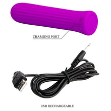 Stimulator clitoris PRETTY LOVE Blanche Pink, vibrator bullet cu 12 funcții de vibrație, din silicon, roz fuchsia