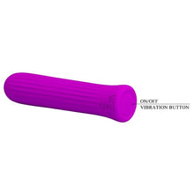 Stimulator clitoris PRETTY LOVE Blanche Pink, vibrator bullet cu 12 funcții de vibrație, din silicon, roz fuchsia