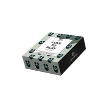 Set erotic DREAMTOYS Pleasure Box - Love To Play For Him, cu masturbator vibrator, ou masturbator, inel de penis și lubrifiant (cutie verde)