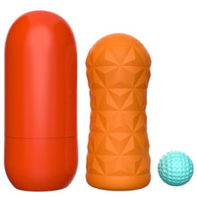 Masturbator PRETTY LOVE Victoria Cheney, in forma de ou, cu functie de rotatie, compact si rezistent la apa, portocaliu