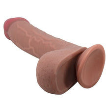 Dildo realistic BAILE - SLIDING SKIN, culoarea pielii, 23.4 cm