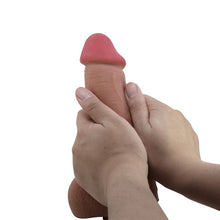 Dildo realistic BAILE - SLIDING SKIN, culoarea pielii, 23.4 cm