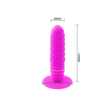 Plug anal PRETTY LOVE TWIST din silicon, cu 10 functii de vibrare, 13 cm