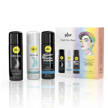 Set Pjur Pride Box, cu lubrifiant pe baza de apa si pe baza de silicon, 90 ml