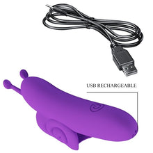 Vibrator PRETTY LOVE - SNAIL FINGER, silicon, mov, 10 functii de vibrare