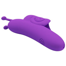 Vibrator PRETTY LOVE - SNAIL FINGER, silicon, mov, 10 functii de vibrare