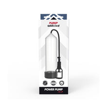 Pompa manuala PUMP ADDICTED - Power RX7, pentru marire penis si imbunatatire performante sexuale, cu masturbator, transparenta, 24 cm