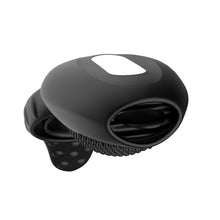 Inel pentru penis B-SERIES Penis Ring Licking Vibrations, cu telecomandă și stimulator cu funcție de simulare sex oral, negru